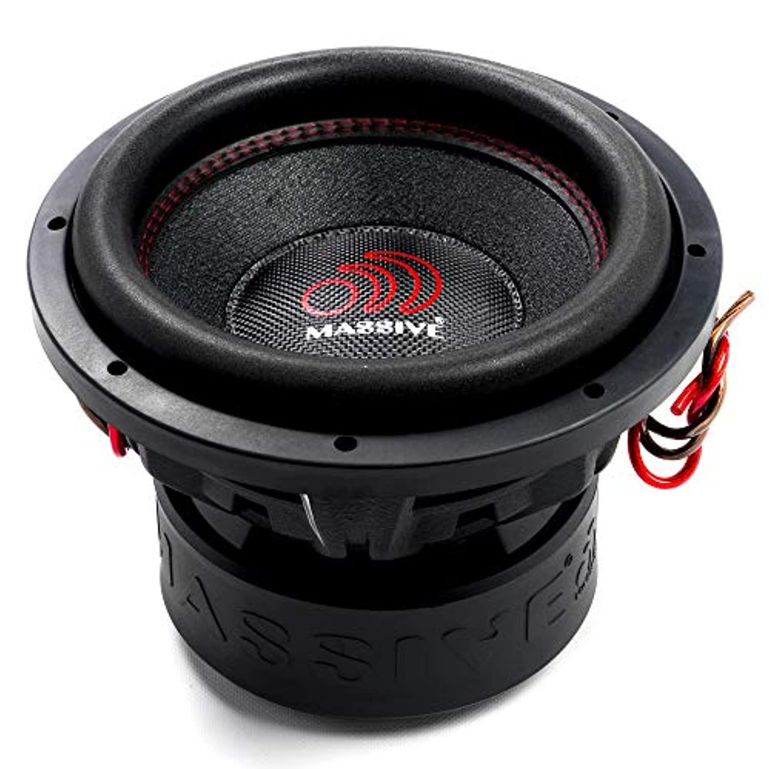 massive audio summoxl104-10 inch car audio subwoofer, high performance subwoofer for cars, trucks, jeeps - 10" subwoofer 1500