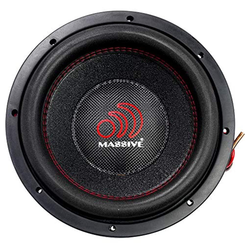 massive audio summoxl104-10 inch car audio subwoofer, high performance subwoofer for cars, trucks, jeeps - 10" subwoofer 1500