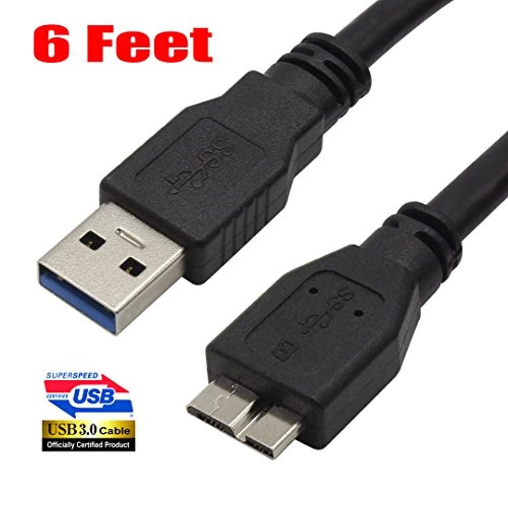 imbaprice 6-feet super speed 5gbps usb 3.0 a to micro b charger/data/sync cable, black (u3mc-6bk)