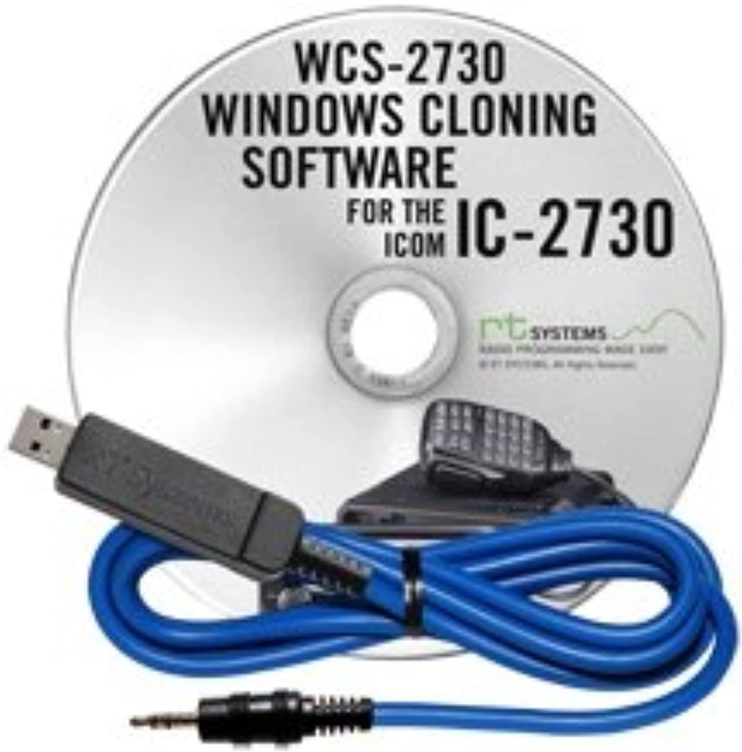 Icom rt systems original wcs-2730 usb software (version 5.0) and usb programming cable (usb-29a) for the ic-2730