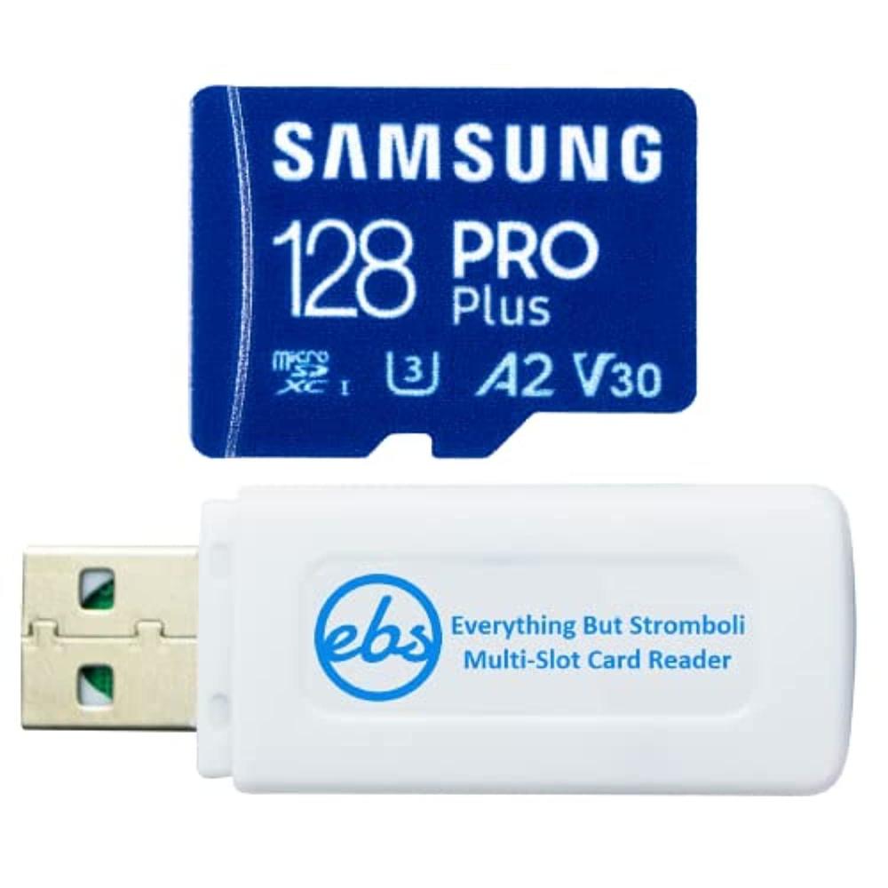Everything But Stromboli samsung 128gb pro plus uhs-i microsdxc card for samsung tablet works with tab s7, tab s7 fe 5g, tab a7 10.4, tab active 3 (mb