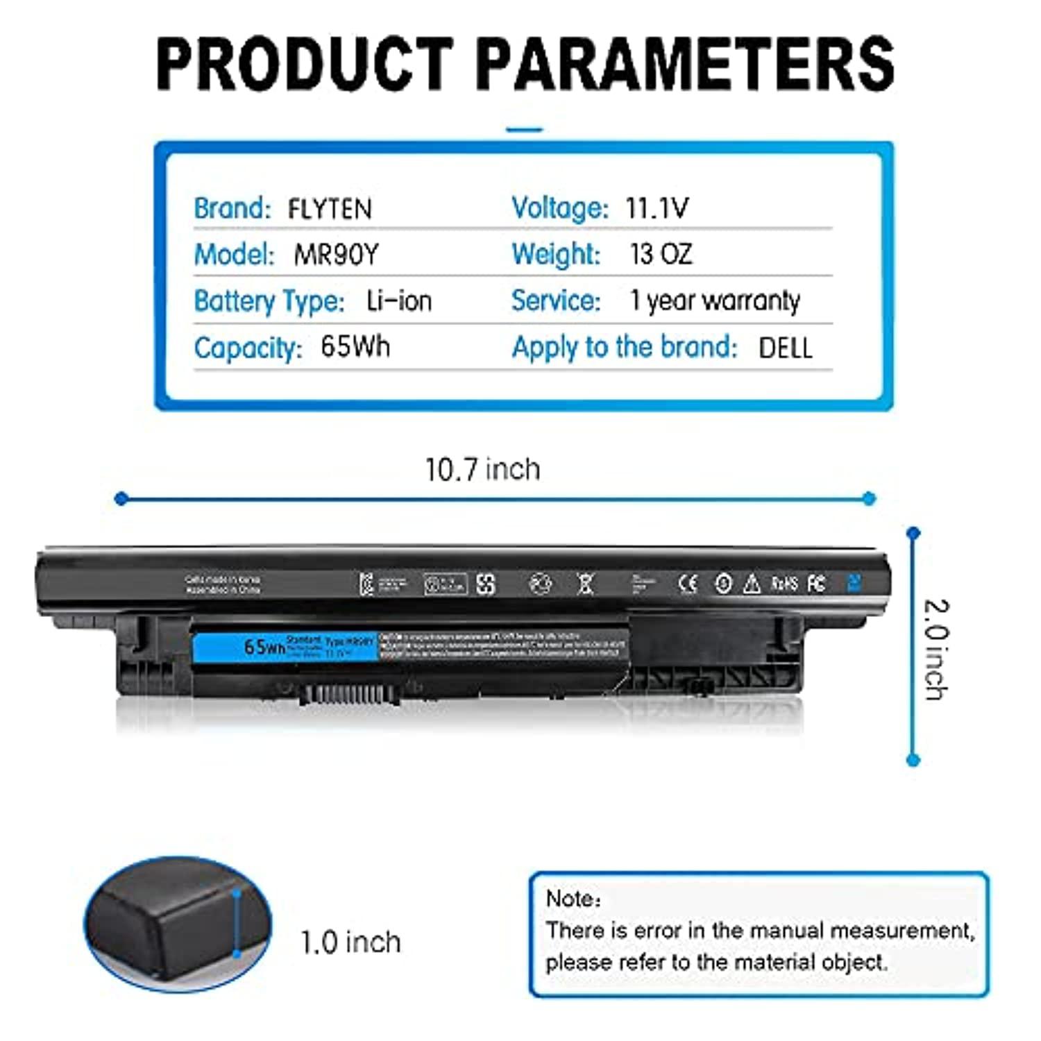 Fresh 65WH Battery For Dell Inspiron 3421, 5421, 5521 & More – 6-Cell Powerhouse