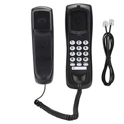 Socobeta wired telephone corded telephone black wired desktop wall phone landline telephone for home office