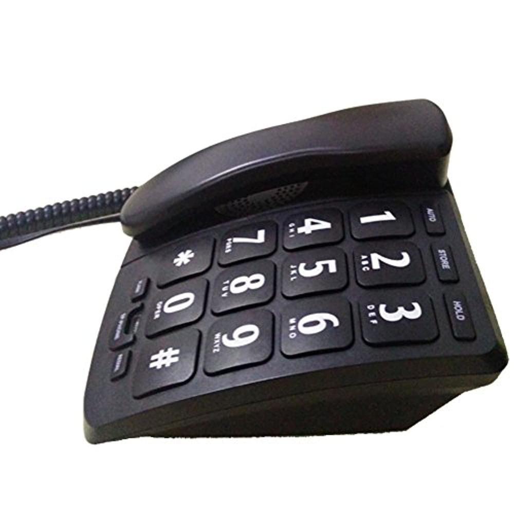 megfong mf-02b large button phone for elderly senior amplified corded phone with speakerphone for hearing impaired