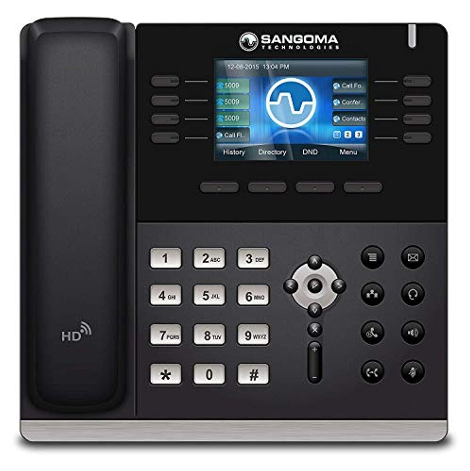 SANGOMA US INC.. sangoma s505 voip phone with poe (or ac adapter sold separately), model: phon-s505