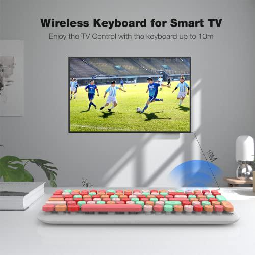 Mofii wireless bluetooth keyboard for mac, ipad, iphone, pc, laptop & android, connect up to 3 devices simultaneously, portable 100