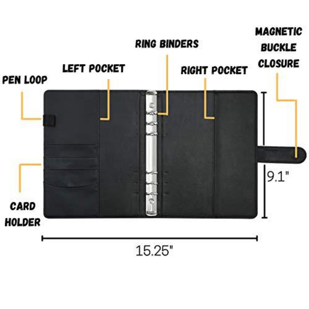 Mr Pen A5 Planner Binders A5 Leather Notebook Cover Composition mr-pen-a5-planner-binders-a5-leather-notebook-cover-composition