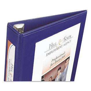 Avery RNAB00CRDOBR6 avery 68059 framed view binder, 1.5-inch cap ezd rings, letter size, navy, 1/each