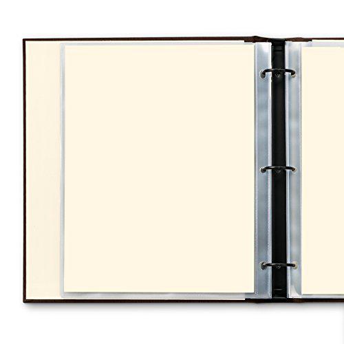 Gallery Leather leather presentation binder 1.25" hubbed spine by gallery leather - freeport mocha