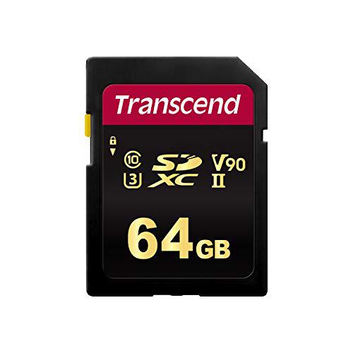 Transcend 64GB Transcend 700S SDXC UHS-II U3 V90 SD Memory Card CL10 285MB/sec MLC Flash