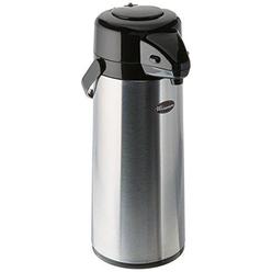winco 2.5 liter glass lined airpot, push button