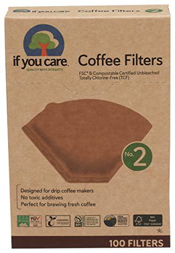 if you care, coffee filters no. 2, 100 count