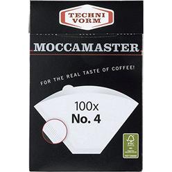 Technivorm Moccamaster #4 White Paper Filters, 100-count per box