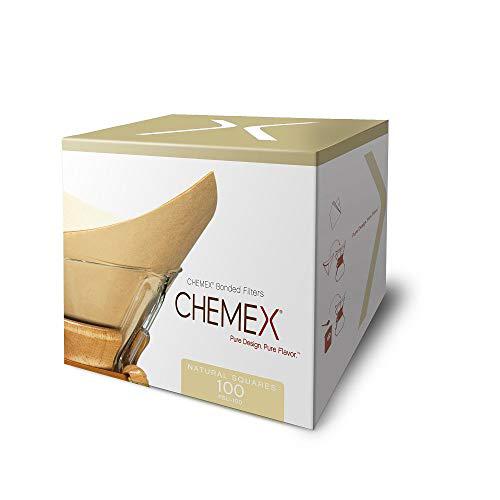 chemex filter - natural square - 100 ct