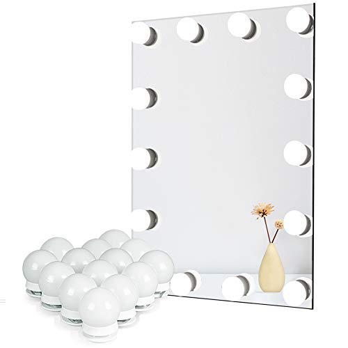 Waneway Vanity Lights For Mirror Diy Hollywood Lighted Makeup Dimmable Stick On