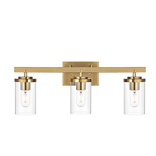 bonlicht brushed brass vanity lights wall sconce 3 heads modern bathroom lighting fixtures over mirror contemporary indoor wa
