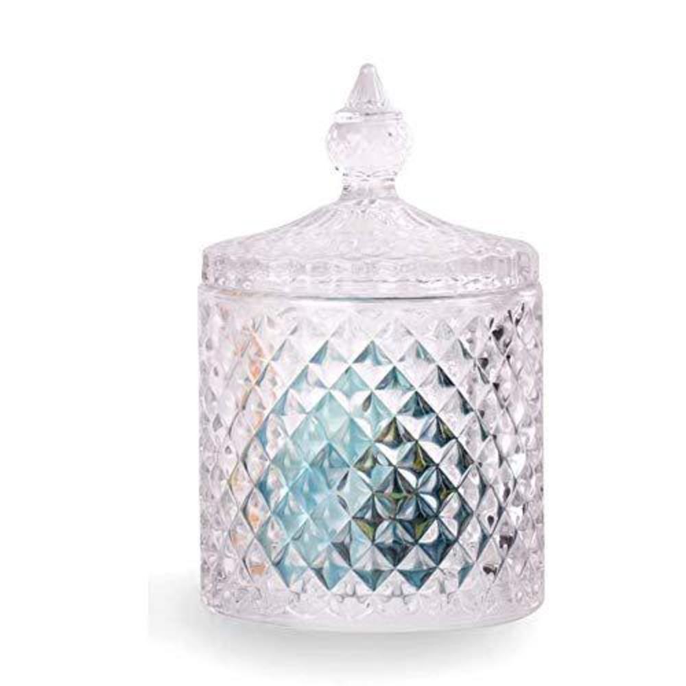 ftof glass jars bathroom storage organizer cute qtip dispenser holder vanity canister jar glass with lid
