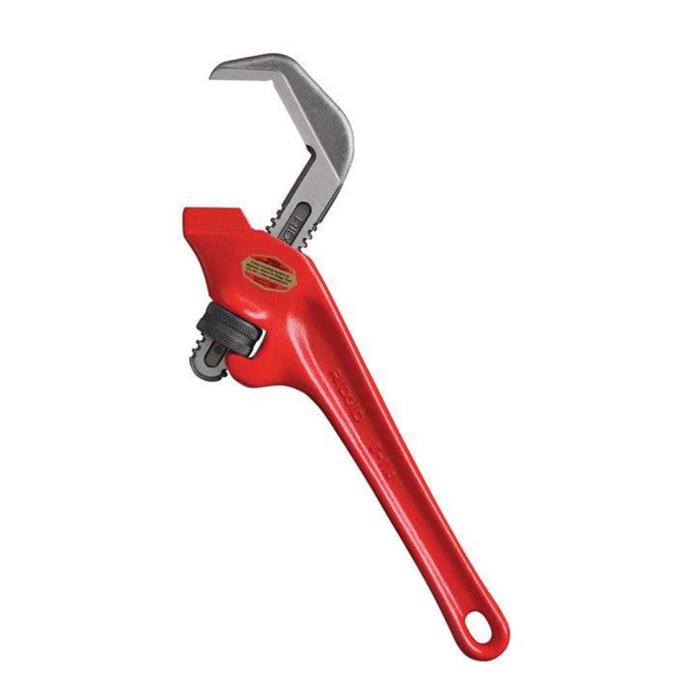ridgid 31305 model e-110 9.5" offset hex jaw pipe wrench, red