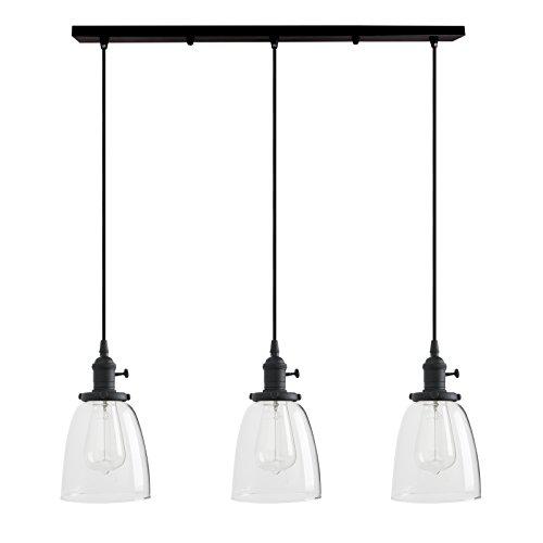 permo vintage rustic industrial 3-lights kitchen island chandelier triple 3 heads pendant hanging ceiling lighting fixture wi