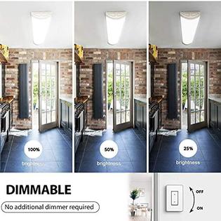 Tycholite 4ft Led Kitchen Puff Ceiling Lights Dimmable 40w 4800lm 4000k 48 Inch Linear Fixture 4 Foot Flush Mount Tycholite 4ft Led Kitchen, 48 Led Kitchen Light Fixture