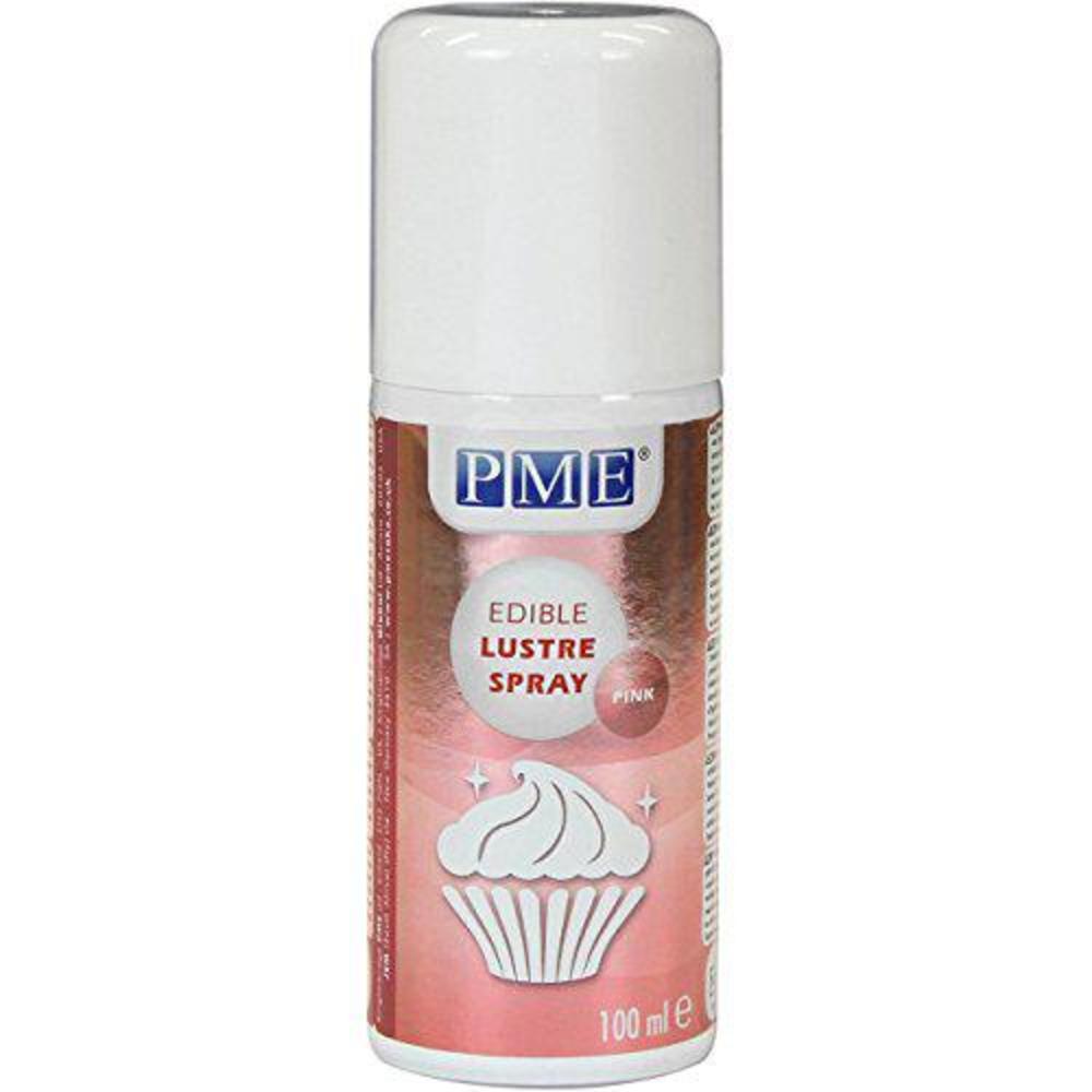 pme edible lustre spray, pink, 3.3 ounce