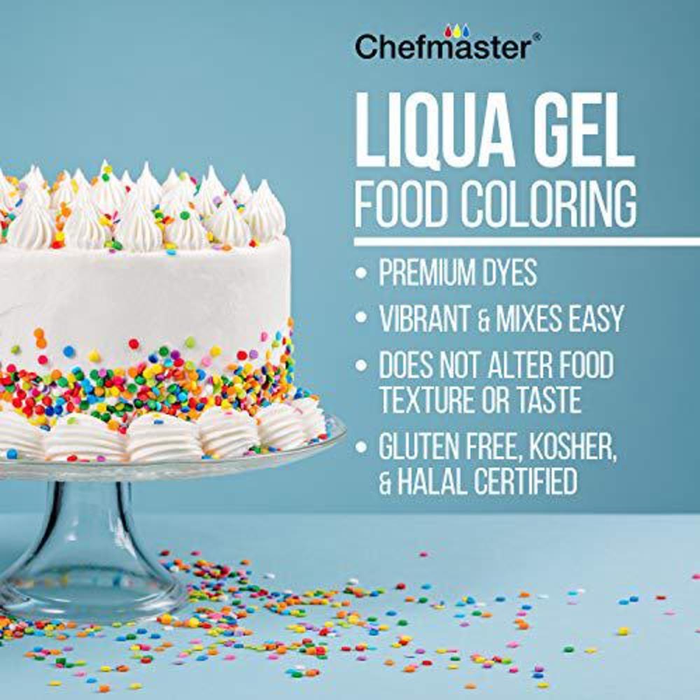 u.s. cake supply 10.5-ounce liqua-gel cake food coloring fuchsia