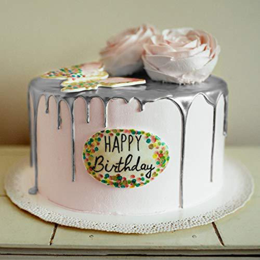 u.s. cake supply 9-ounce airbrush cake food color metallic silver