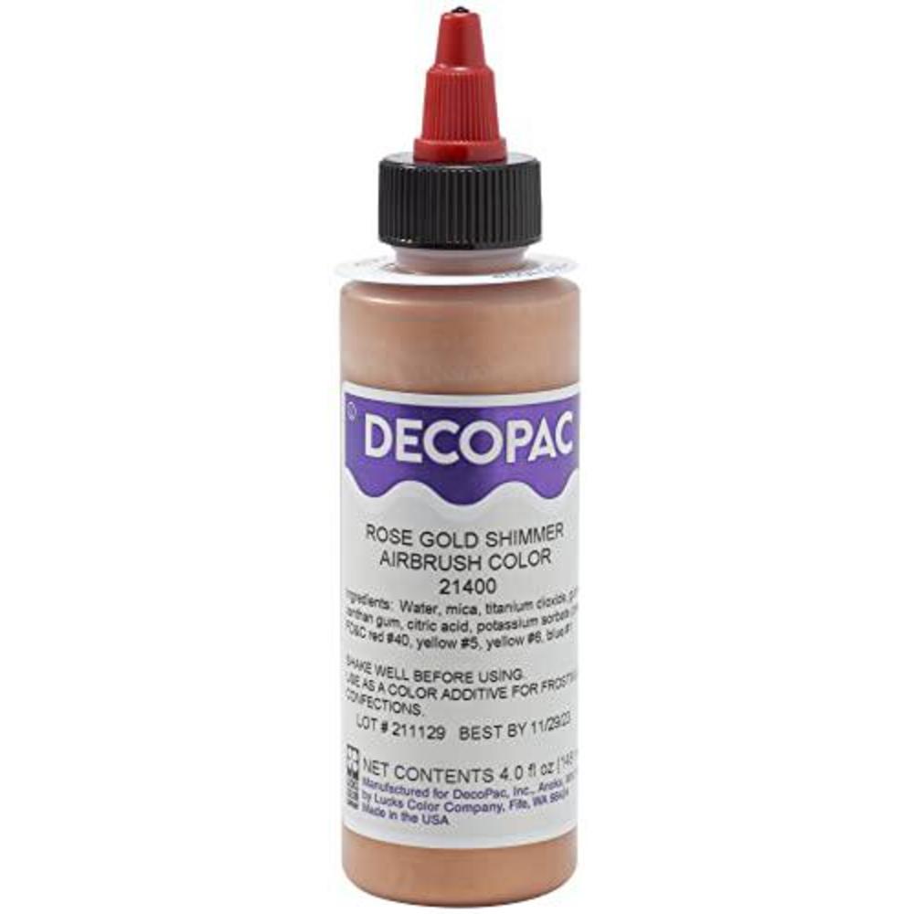 decopac rose gold shimmer premium airbrush color