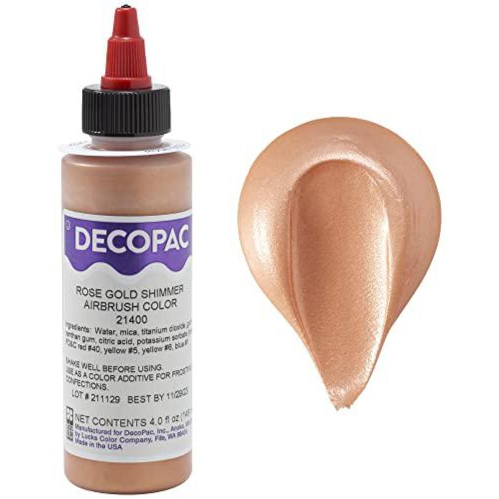 decopac rose gold shimmer premium airbrush color