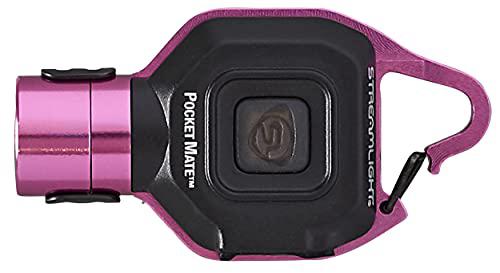 streamlight 73303 325-lumen pocket mate keychain/clip-on usb rechargeable flashlight, pink