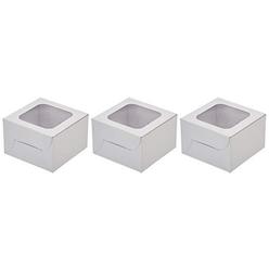 wilton white 1-cavity cupcake boxes, 3 count