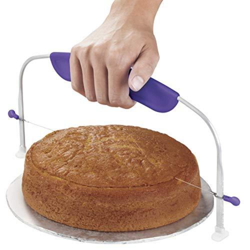wilton adjustable cake leveler for leveling and torting, 12 x 6.25-inch