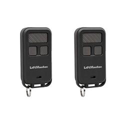 LiftMaster 890MAX Mini Key Chain Garage Door Opener Remote 2pk, Black with Grey Buttons