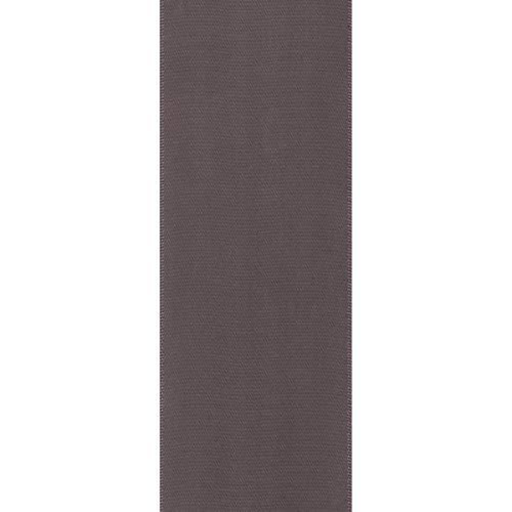 berwick offray 2.25" wide double face satin ribbon, pewter grey, 10 yds