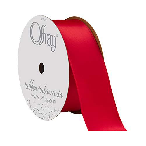 offray 140992 contessa single face satin wired edge ribbon