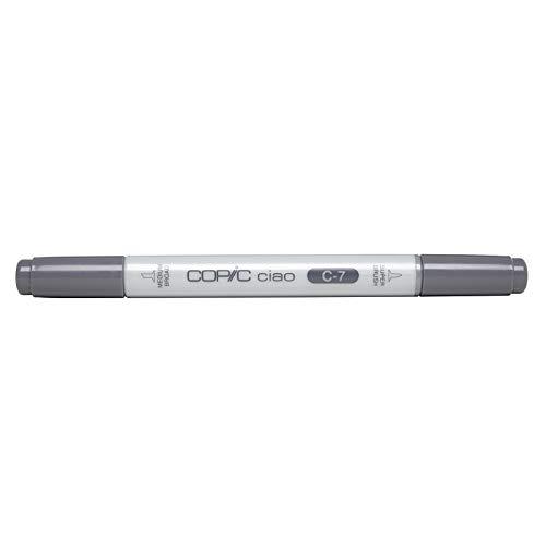 copic markers c7 ciao with replaceable nib, cool gray no. 7
