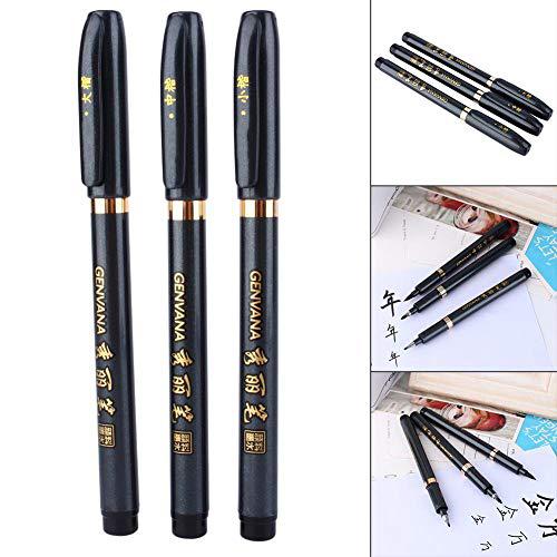 yosoo 1 set ink pen chinese japanese calligraphy brush writing drawing tool craft art markers for school canvas stationery (t
