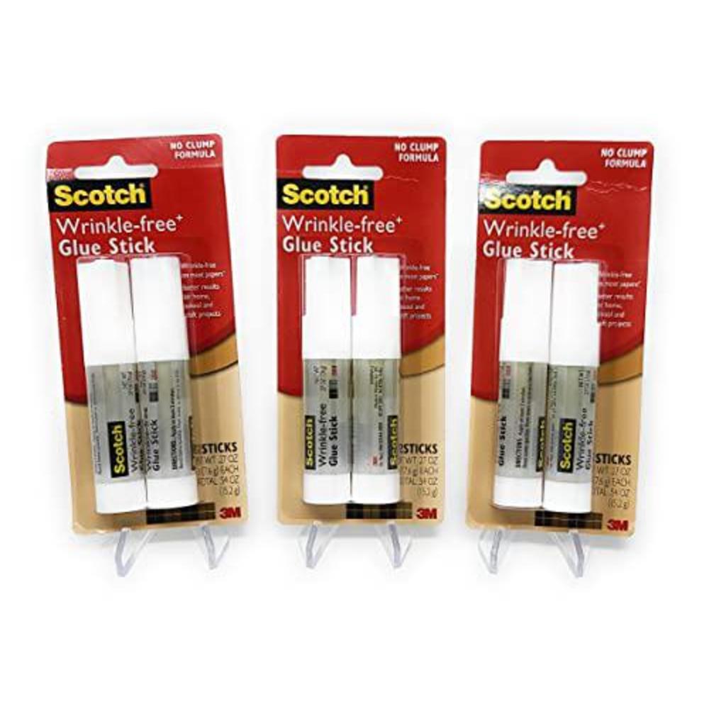 scotch wrinkle-free glue sticks 2/pkg-.27oz (3 pack)
