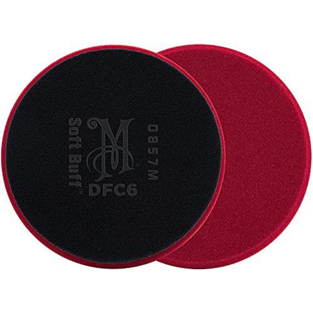 Meguiars meguiar's dfc6 6" soft buff da (dual action) foam cutting disc, 1 pack, red