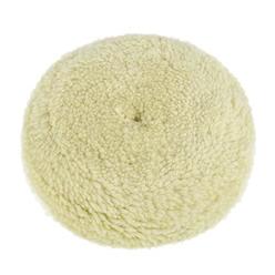 Woolous Wool Buffing Pad 7 Inch- 100% Twisted Lamb Wool Polishing Buffing Compound Pad Wheel Bonnet with Hook and Loop for Auto 
