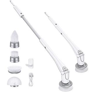 Tilswall tilswall electric spin scrubber, cordless grout shower 360 power bathroom  cleaner with 4 replaceable rotating brush heads, to