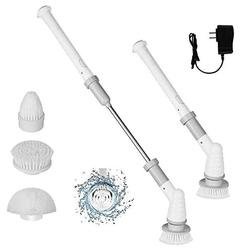 Leisch Life Electric Spin Scrubber, Cordless Cleaning Brush with Adjustable  Extension Arm 6 Replaceable Cleaning Heads, Power Shower Scrubber for