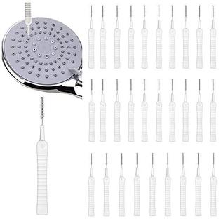 Nobgum 30pcs mini shower head nozzle cleaning brushes anti-clogging shower cleaning  brush multifunctional small hole gap cleaner bru