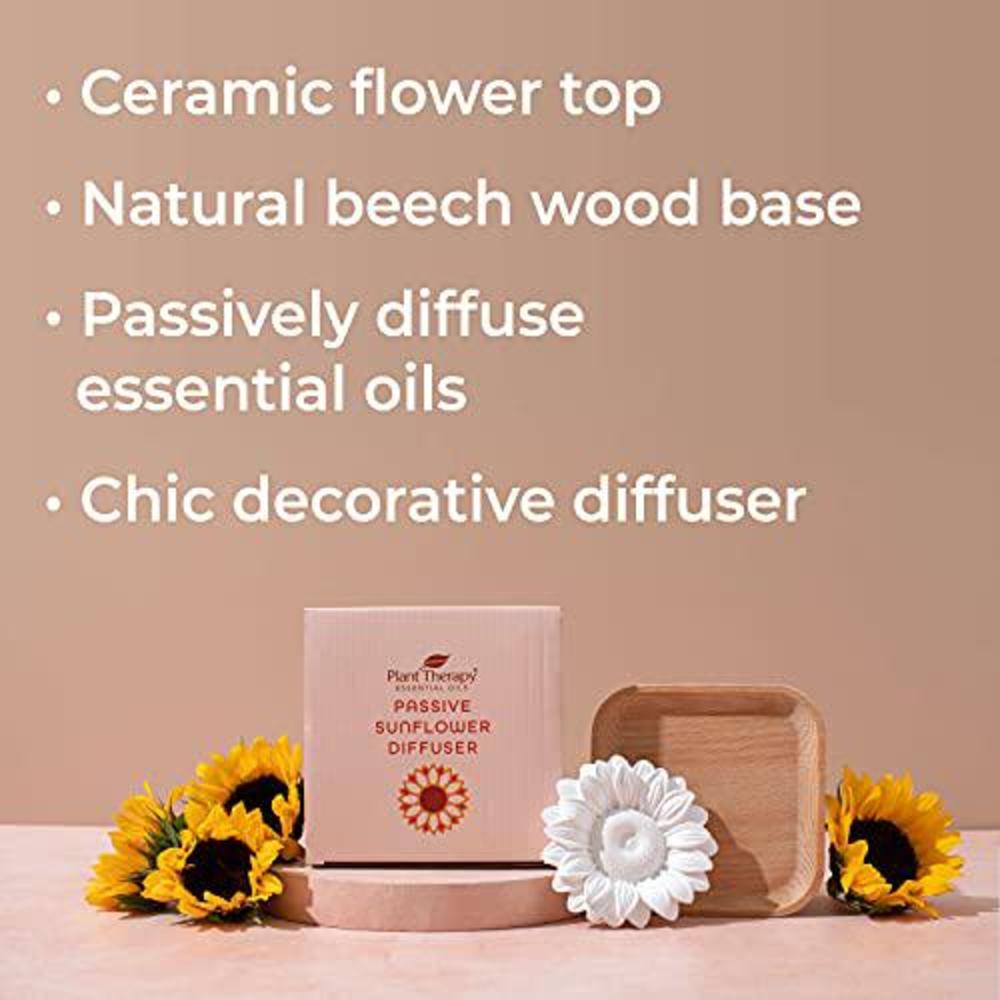 plant therapy passive sunflower aromatherapy diffuser for essential oils