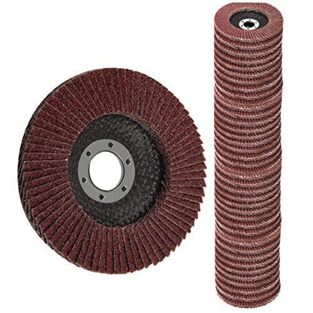 MinCHI257 flap discs 40 pcs 4.5 inch - 40 grit grinding discs 4 1/2 assorted sanding grinding wheels,aluminum oxide abrasives,grinder d
