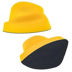 dura-gold pro series mouse sandpaper shaped hand sanding block pad for hook & loop mouse size sander discs, 2 pack - sander p