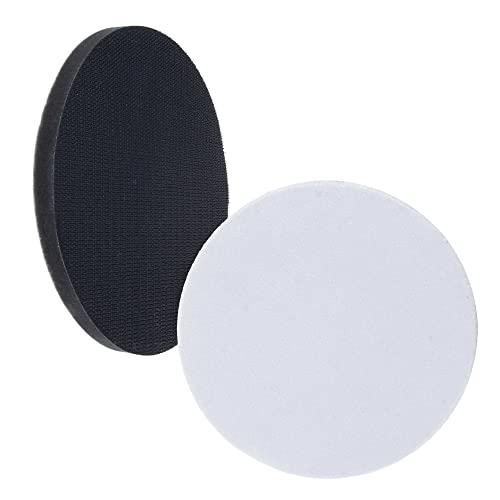 dura-gold pro series 5" x 10mm soft density interface pad, 2 pack - hook & loop foam protection cushion, used between sander 