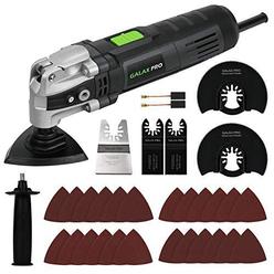 galax pro 3.5a 6 variable speed oscillating multi tool kit with quick clamp system change and 30pcs accessories, oscillating 