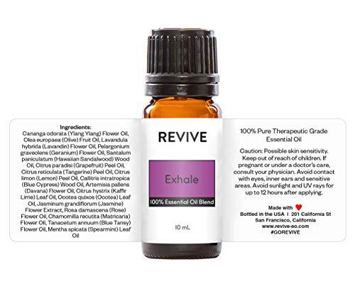 REVIVEEO exhale essential oil blend by revive essential oils 100