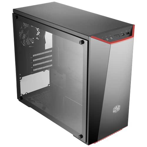 cooler master masterbox lite 3.1 tg matx case with dark mirror front temper glass side panel customizable trim colors (mcw-l3